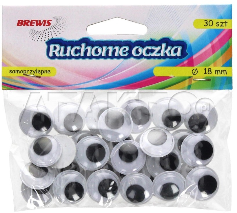 Brewis Oczka ruchome 18mm R011 VB8407