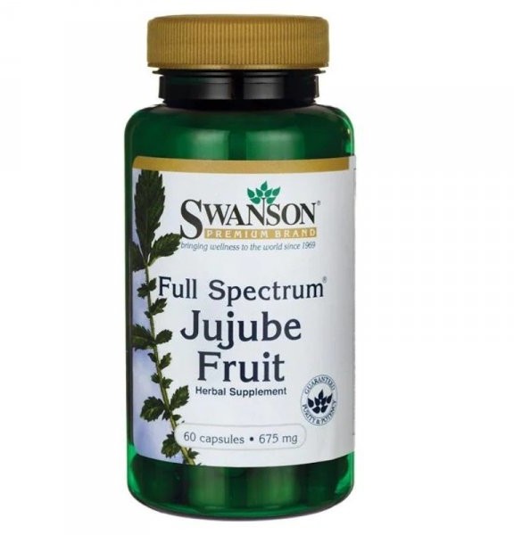 SWANSON Full Spectrum Jujube Fruit (Głożyna pospolita) 675mg 60 kaps. SW3274
