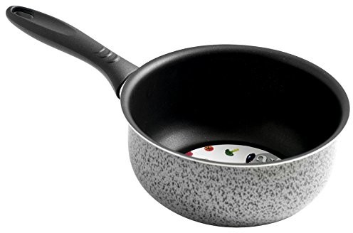 Home Salt peper rondel z uchwytem,   powłoką zapobiegającą przywieraniu, 20 cm, aluminium, czarny/szary 8003512650093