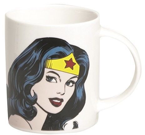 Excelsa Super bohaterów Mug Wonder Woman 300 ML, porcelana, biała, 8.9 x 8.9 x 9 cm 49624