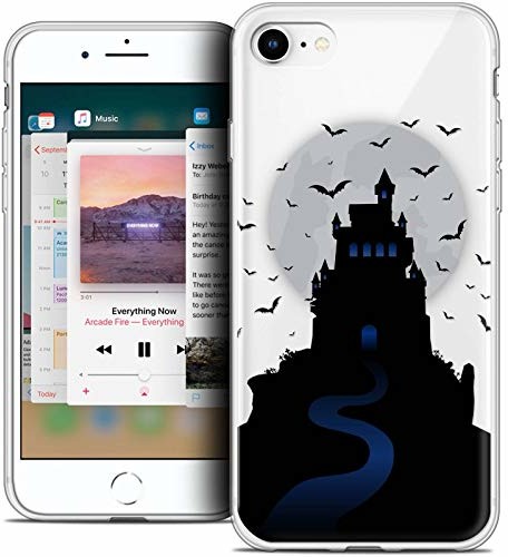 Caseink Etui ochronne do Apple iPhone 8, ultracienkie, motyw: Halloween Castle Nightmare CRYSPRNTHALOIPHONE8CASTLE3