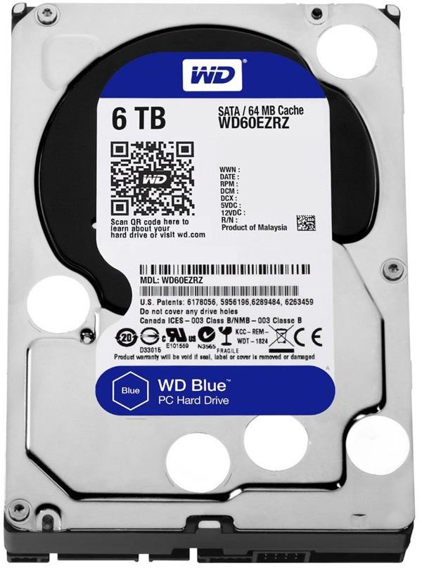 Western Digital Dysk Blue WD60EZRZ (3,5, 6TB, SATA/600)
