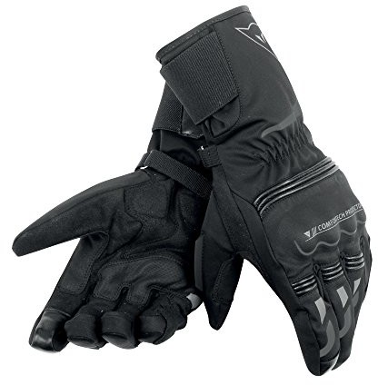 Dainese Tempest unisex D-Dry Long motocykl rękawice ochronne, XS, czarny/czarny 1815871_631_XS