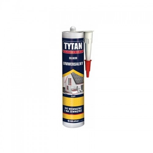 Tytan Silikon uniwersalny szary 280ml