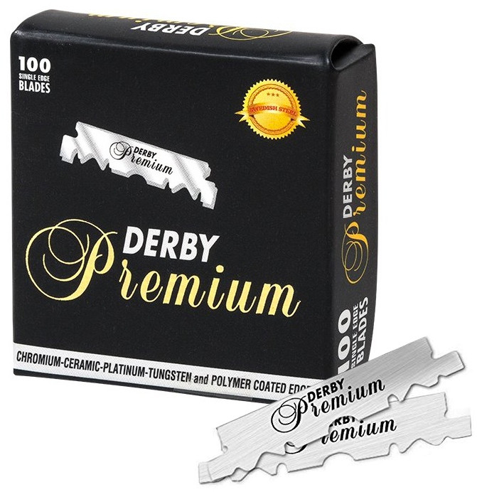 Derby PREMIUM Żyletki do Brzytwy Połówki 100 szt