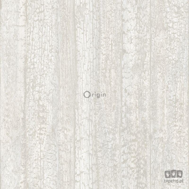 Origin Beżowa tapeta na flizelinie z motywem drewna 347528_origin