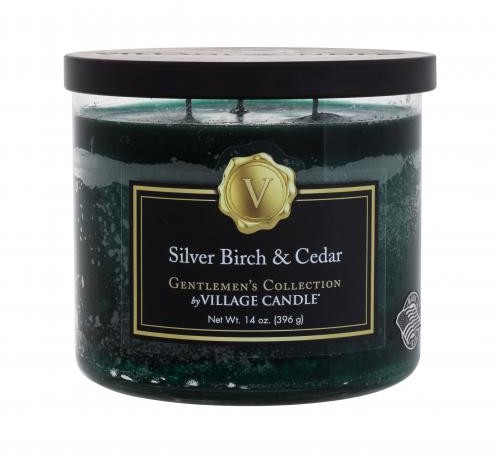 Village Candle Gentlemens Collection Silver Birch & Cedar świeczka zapachowa 396 g dla mężczyzn