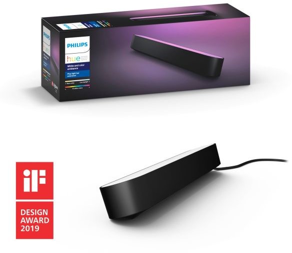Philips Hue WACA lampa przenośna/kinkiet/biurkowa rozszerzenie) Play 5W 530lm 2000-6500K RGB czarna 7820330P7