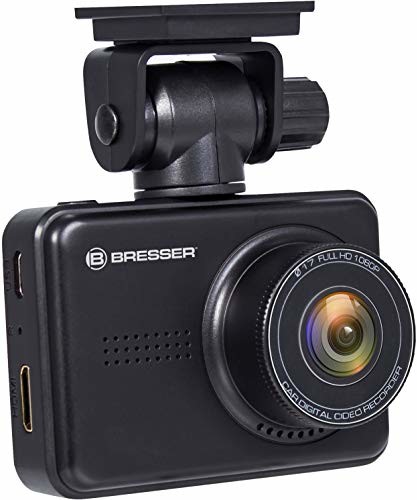Bresser Bresser 9686100 Full HD kamera na deskę rozdzielczą, kamera samochodowa 3 MP z trybem dzień/nocnym, 140 stopni, czujnik G 9686100
