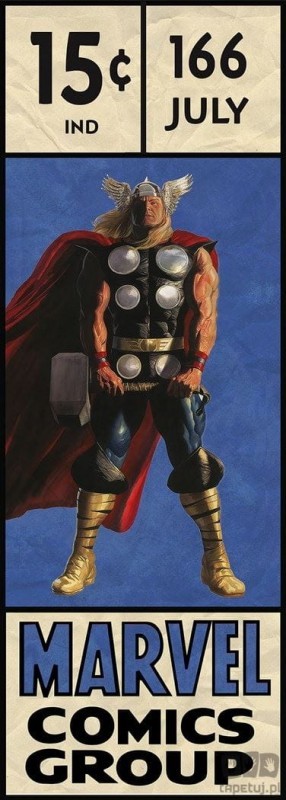 Komar Fototapeta Thor Retro Comic Box IADX2-067 IADX2-067_opcje