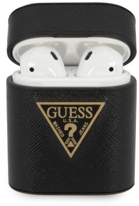 Guess Guess GUACA2VSATMLBK AirPods cover czarny/black Saffiano