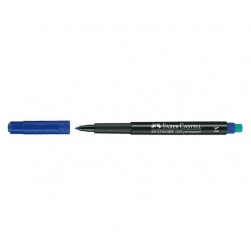 FABER-CASTELL Marker permanentny MULTIMARK niebieski z gumką 152551 M 1,0mm