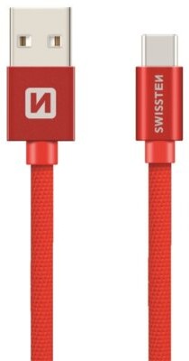 SWISSTEN Kabel USB USB Typ C SWISSTEN 0.2 m Czerwony 71521106