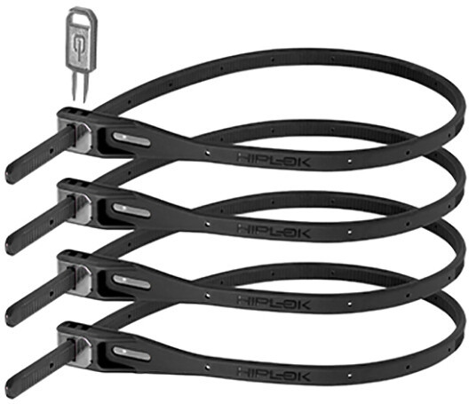 Hiplok Z Lok Security Tie 4 Pieces, czarny 40cm 2022 Zamki i inne zapięcia rowerowe HL-LOC-0072/1/nos