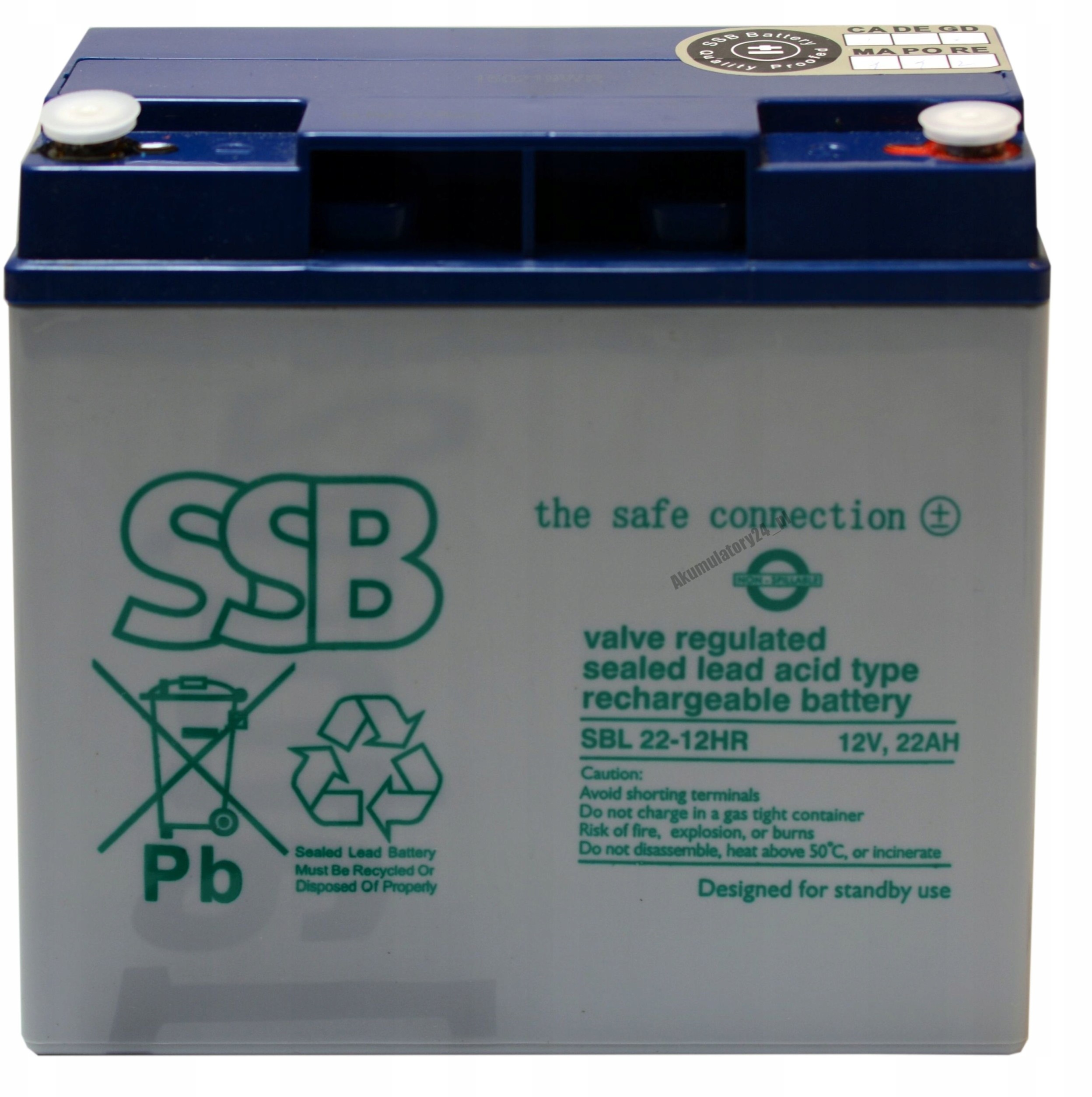 SSB Sbl 22-12hr 12V 22AH Akumulator Agm