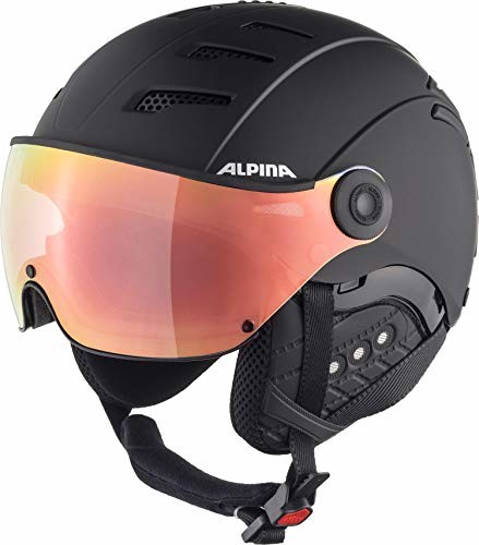 Alpina Unisex dla dorosłych, JUMP 2.0 Q-LITE kask narciarski, czarny matowy, 52 54 cm A9211130