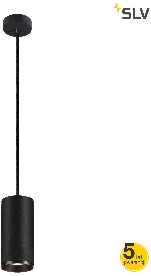 Spotline SLV NUMINOS PD DALI L wewnętrzna oprawa wisząca LED czarna/czarna 4000 K 24° 1004642) SLV 1004642