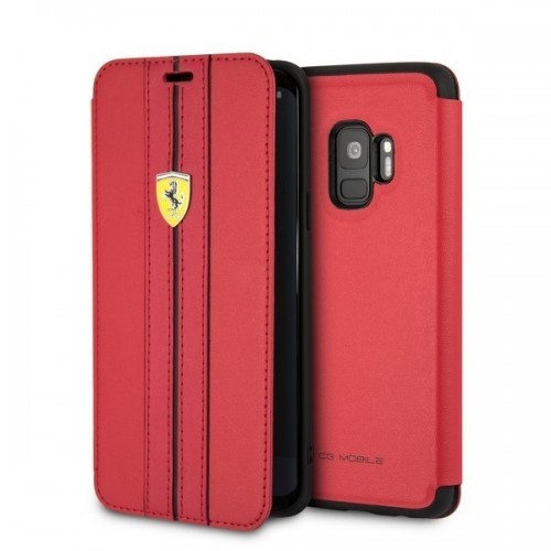 Ferrari FESURFLBKTS9REB book Samsung G960 S9 czerwony (AOFRRTFFER00281)