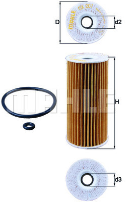 Mahle FILTR OLEJU KNECHT OX 201 D ECO OX 201D