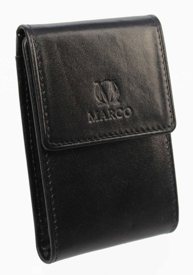 MARCO (PL) Etui Na Karty Dokumenty MARCO (PL)Duże Wizytownik Skóra Naturalna Licowa R-06S