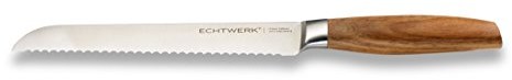 ECHTWERK echtwerk stal nierdzewna nóż do chleba 20 cm, drewno/srebrny, 39,6 x 7,9 x 3,3 cm EW-SM-0335