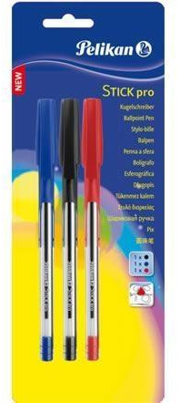 Pelikan Długopis Stick Pro K91 mix 3 kolory