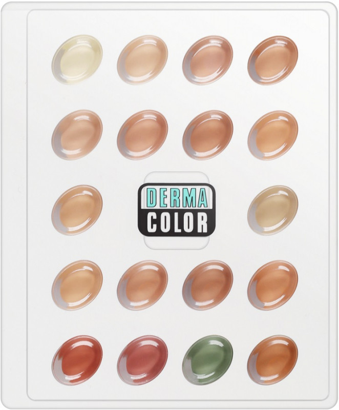 KRYOLAN DERMACOLOR CAMOUFLAGE CREME - Mini paleta 18 kamuflaży - 2/18 KRYCM1KA-18KA-01