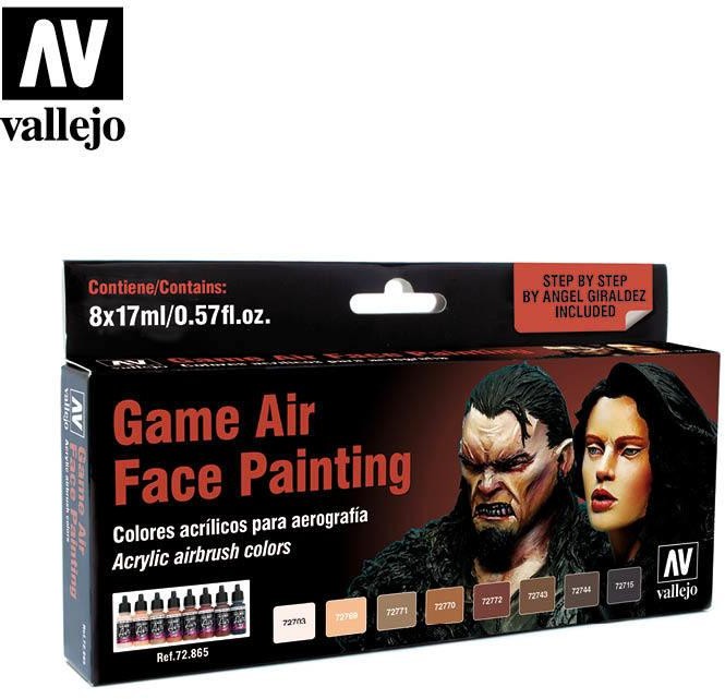Vallejo Game Air Zestaw 8 farb - Face Painting by Angel Giraldez Vallejo 72865