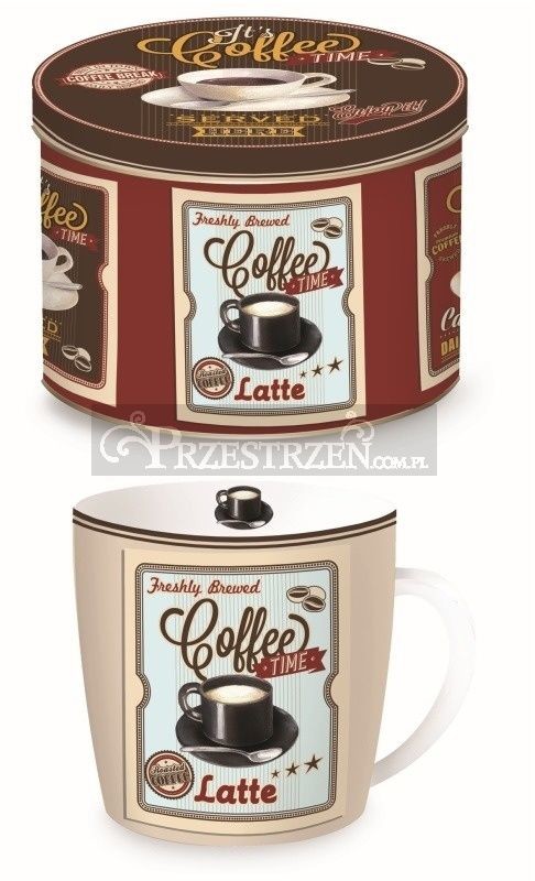 Nuova Cer Easy life r2s KUBEK PORCELANOWY W PUSZCE METALOWEJ - Coffee Late (217 LAT)