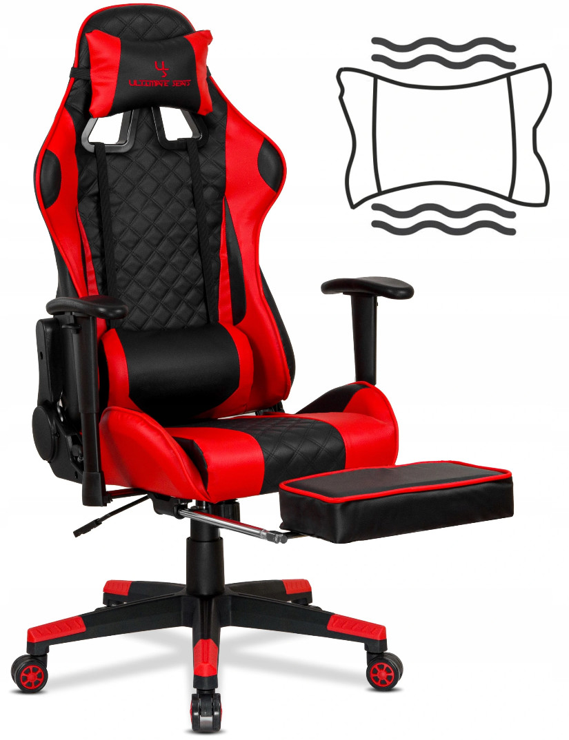 ULTIMATE SEATS Michigan czarno-czerwony (AFGKW5421TEX)