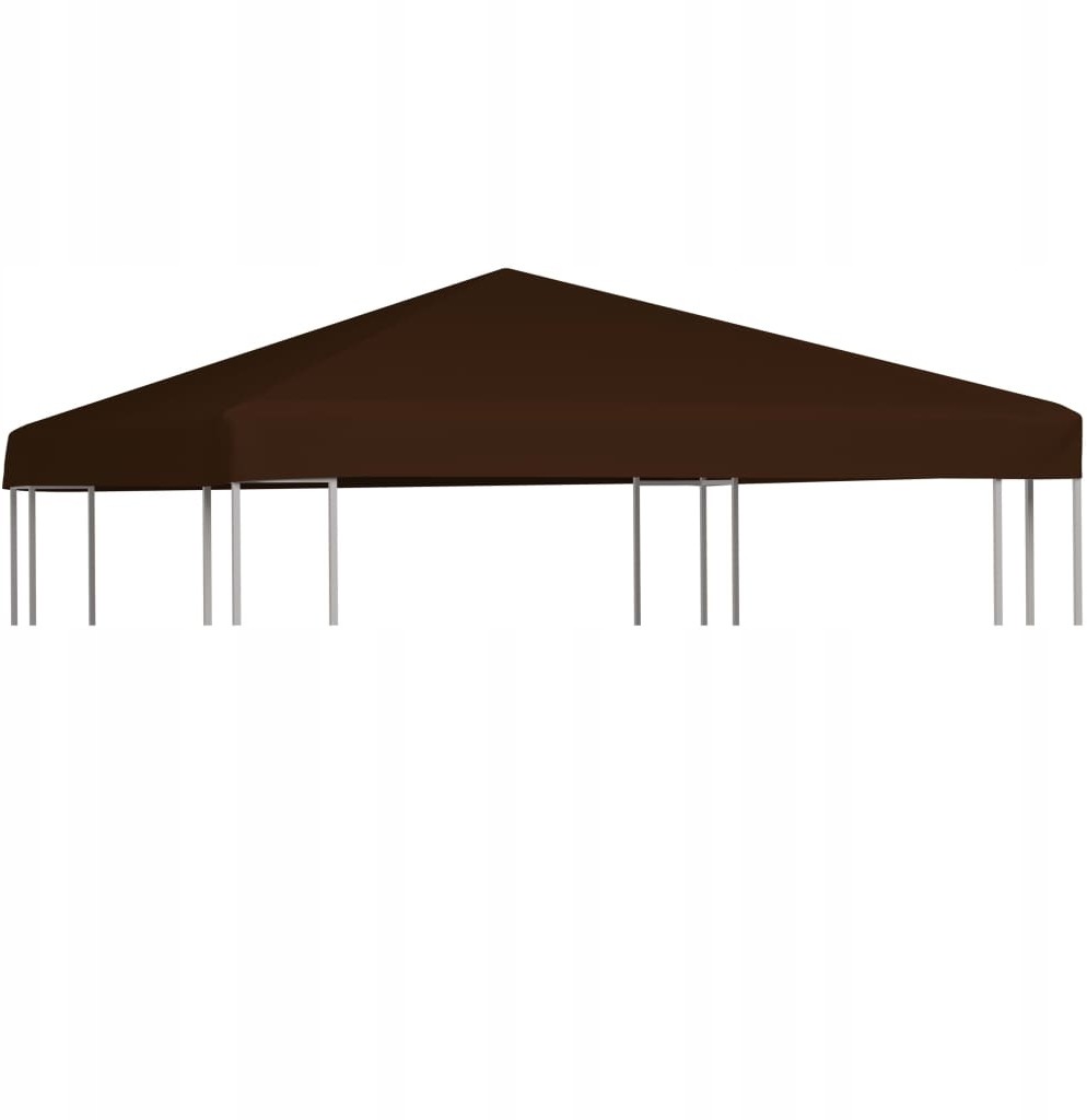 Zadaszenie do altany, 310 g/m, 3 x 3 m, brązowe