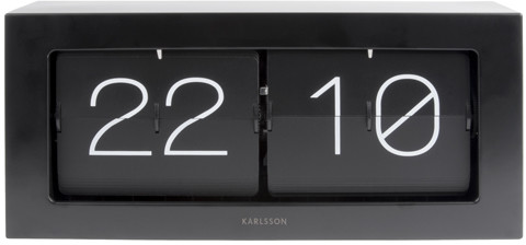 Karlsson Zegar stołowo/ścienny Flip Clock Boxed XL black by KA5642BK