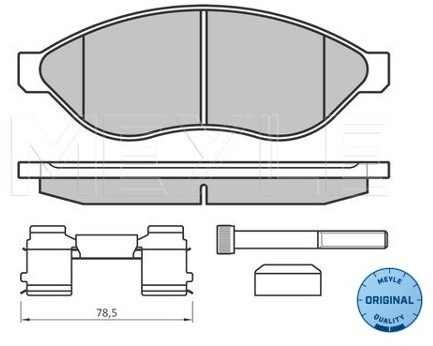 Wulf Gaertner Autoparts Zestaw klocków hamulcowych, hamulce tarczowe Wulf Gaertner Autoparts 025 244 6819/W2