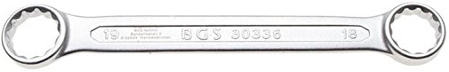 BGS podwójny klucz oczkowy, ekstra płaski, 18 X 19 MM, 1 sztuki, 30336