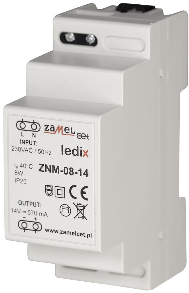 Zamel Ledix zasilacz modułowy ZNM-08-14 LDX10000017 LDX10000017