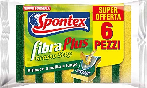 Spontex ściereczka do czyszczenia na talerze Fibra Plus X6