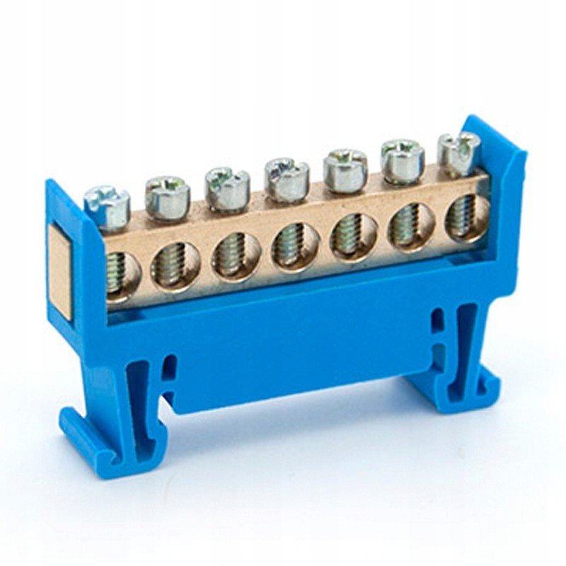 Listwa Zaciskowa 7 Torowa Niebieska 7N Mostek