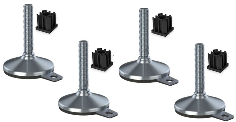 Parnells Stopka Ze Stali Nierdzewnej 16x100x105mm, Podkładka I Otwór Mocujący +