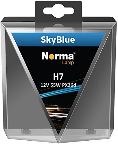 Unbekannt Norma 216607  302 H7 REFLEKTOR halogenowy lampa Twin Box Sky Blue 12 V 55 W px26d 216607-302