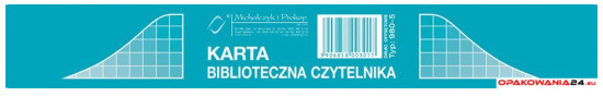 Michalczyk&Prokop 980-5 Karta biblioteczna czyt. (1kpl=50st)MICHALCZYK I PROKOP