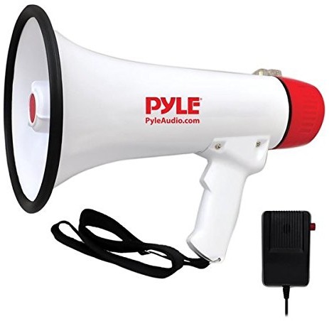 PYLE AUDIO INC Pyle megafon profesjonalny akumulator firmy z ręcznie mikrofon Sirene i wejście AUX-IN do urządzeń firmy iPod MP3 o mocy 40 watów, PMP48IR PMP48IR