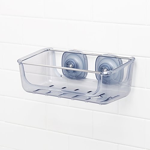 OXO GG StrongHold Suction Large Basket Bathroom Accessories, przezroczysty