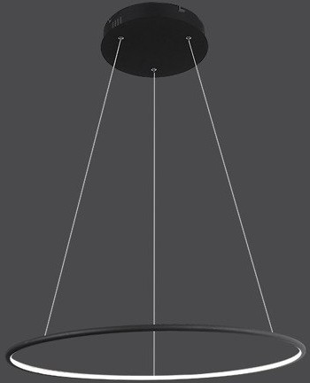 Altavola Design lampa wisząca Ledowe Okręgi No. 1 100cm czarna in 3k LA073/P_100_in_3k_black