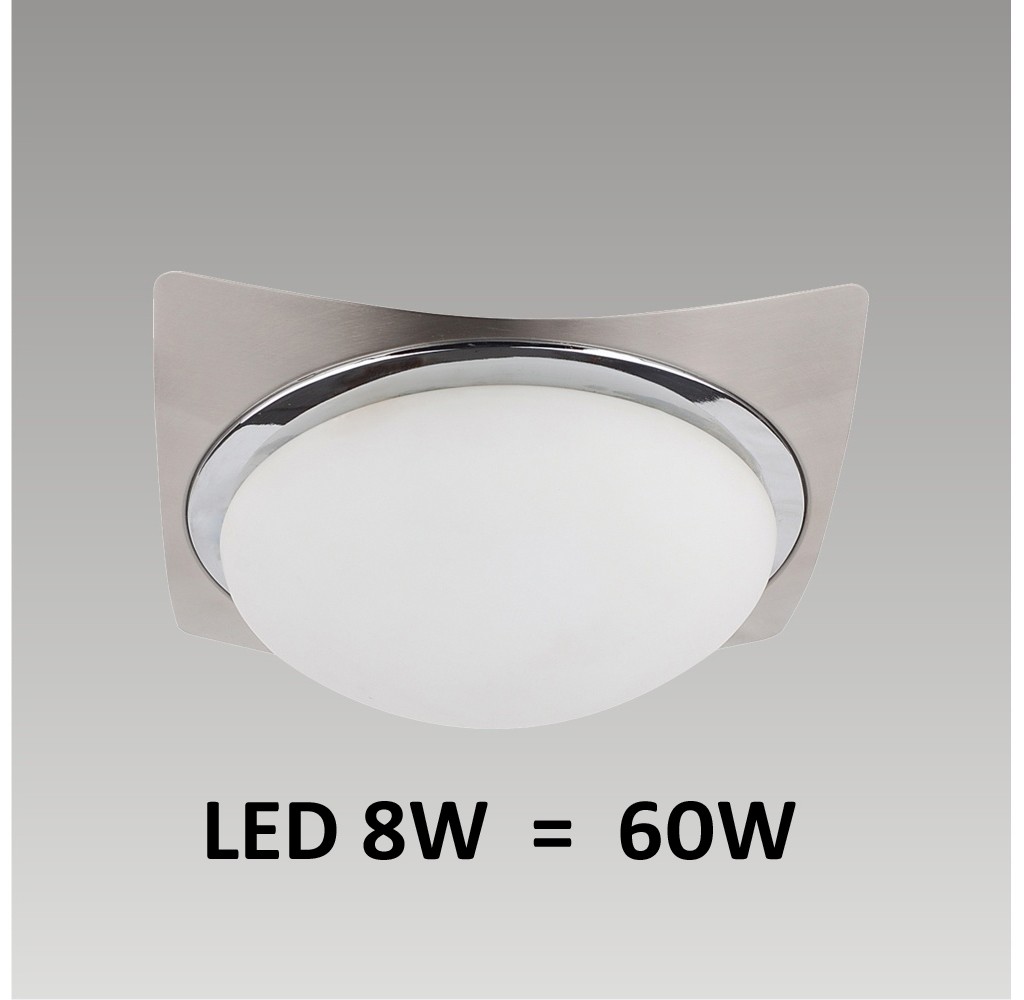 Prezent LED Lampa Plafon/Kinkiet łazienkowy LENS 1xLED/8W 170mm
