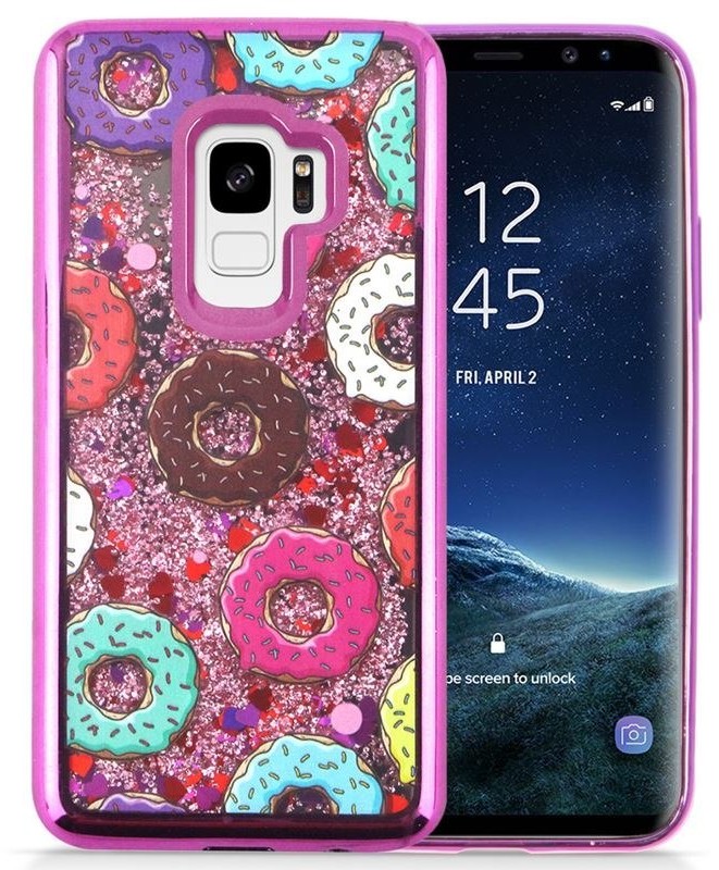 Zizo Liquid Glitter Star Case Etui Samsung Galaxy S9+ (Donuts) 1GLST2-SAMGS9PLUS-DN