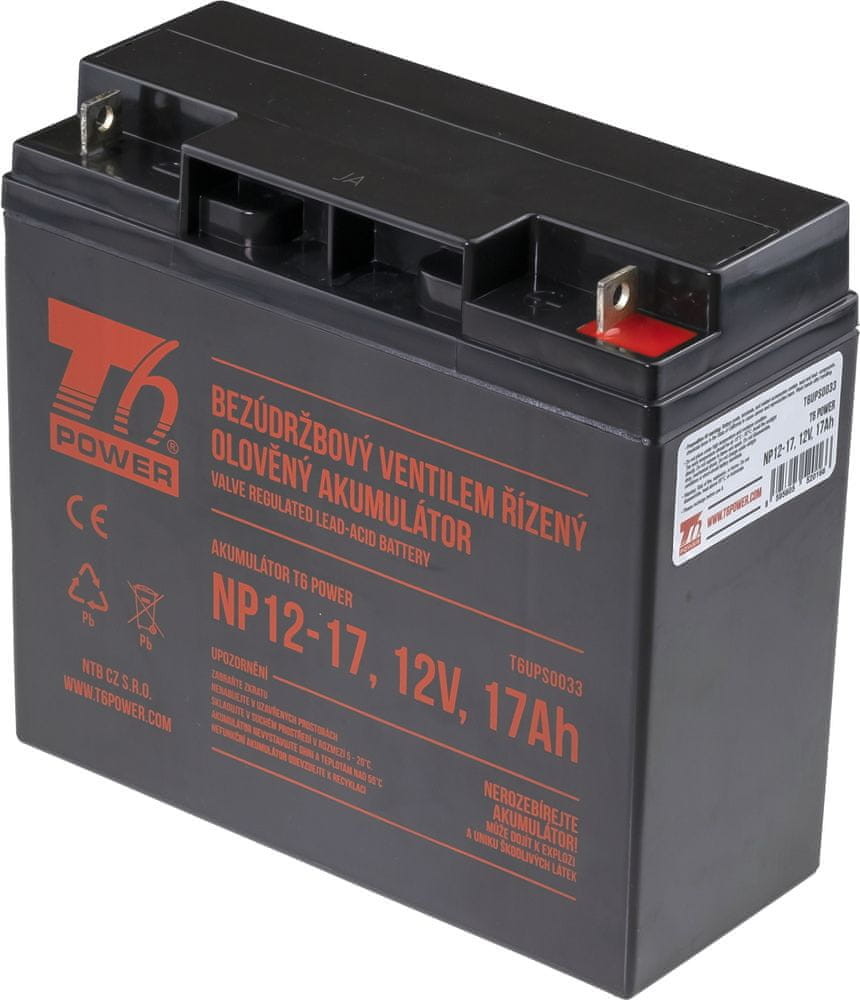 T6 power Bateria NP12 17 12V 17Ah