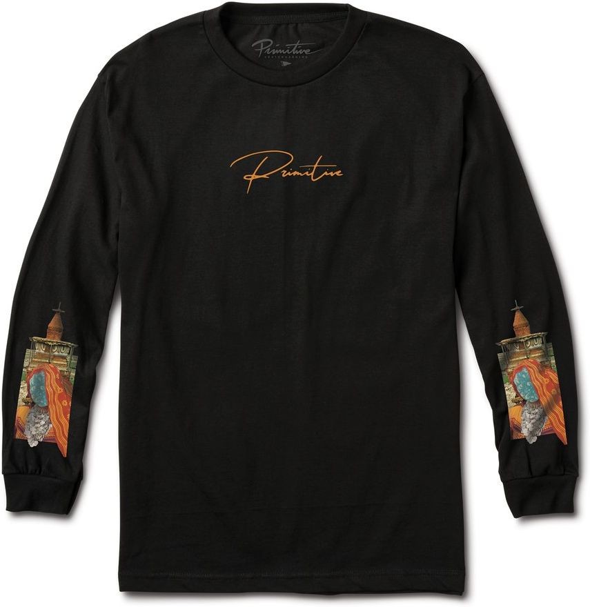 PRIMITIVE t-shirt PRIMITIVE VOYAGER LS TEE Black