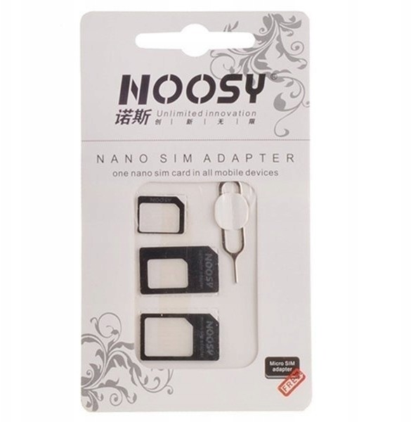 Noosy Adapter Nano Sim Na Micro Sim - Klucz 4W1