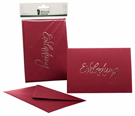 Rössler Rössler 1181955072 karta B6 (120 / 240 x 169 mm), - zaproszenie - rosso 1181955072