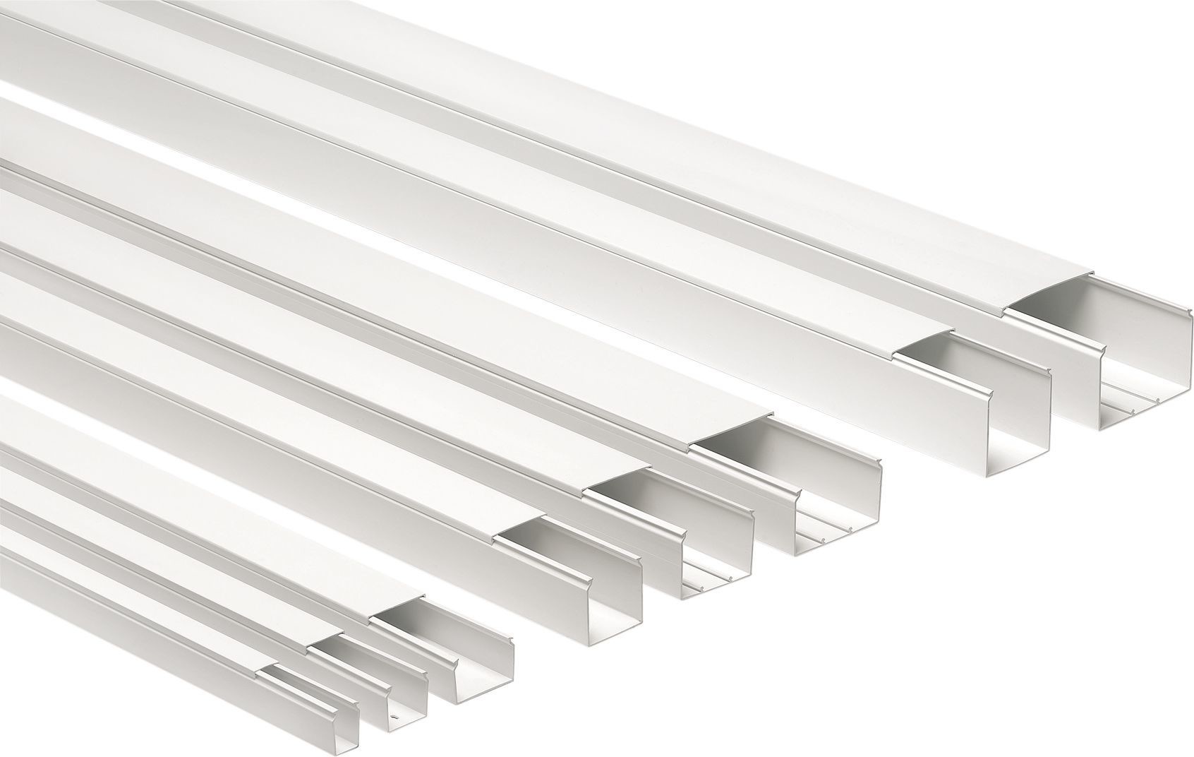 Elettrocanali Organizer  Kanał kablowy z pokrywą CP 80 x 40mm biały 2m ECCP8040B ECCP8040B